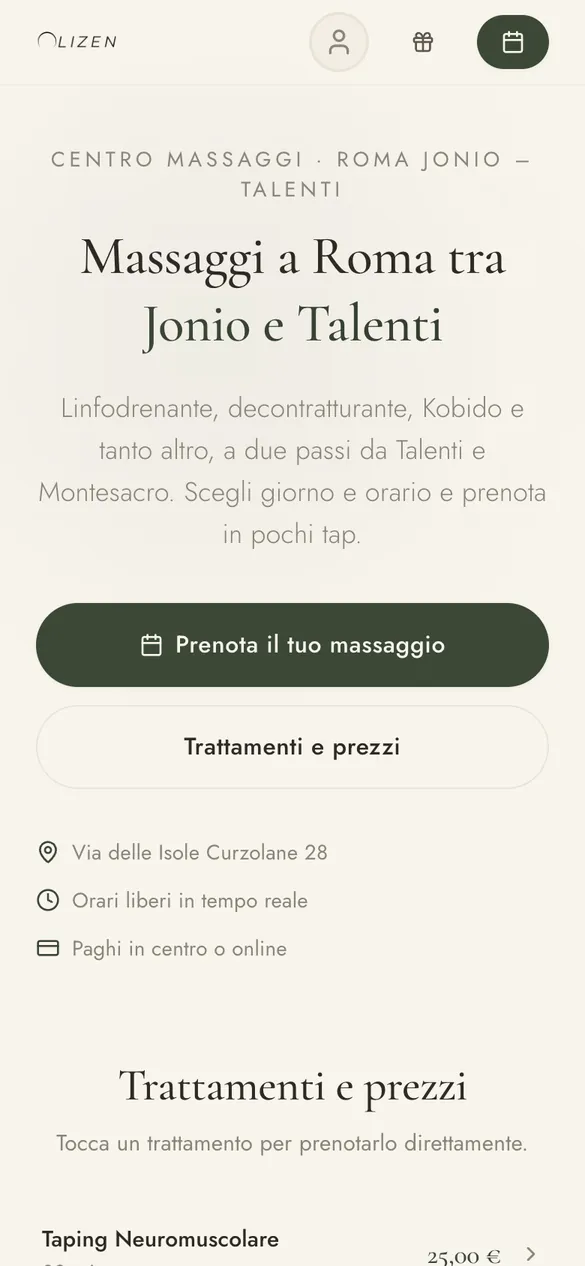 Olizen su smartphone