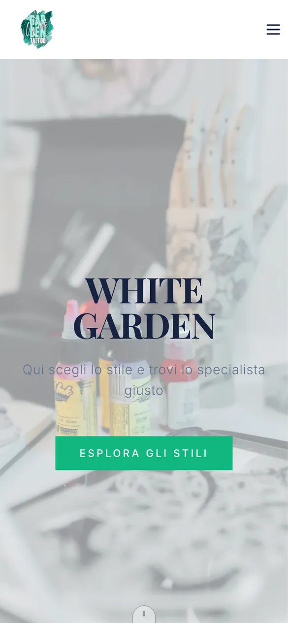 White Garden Tattoo su smartphone